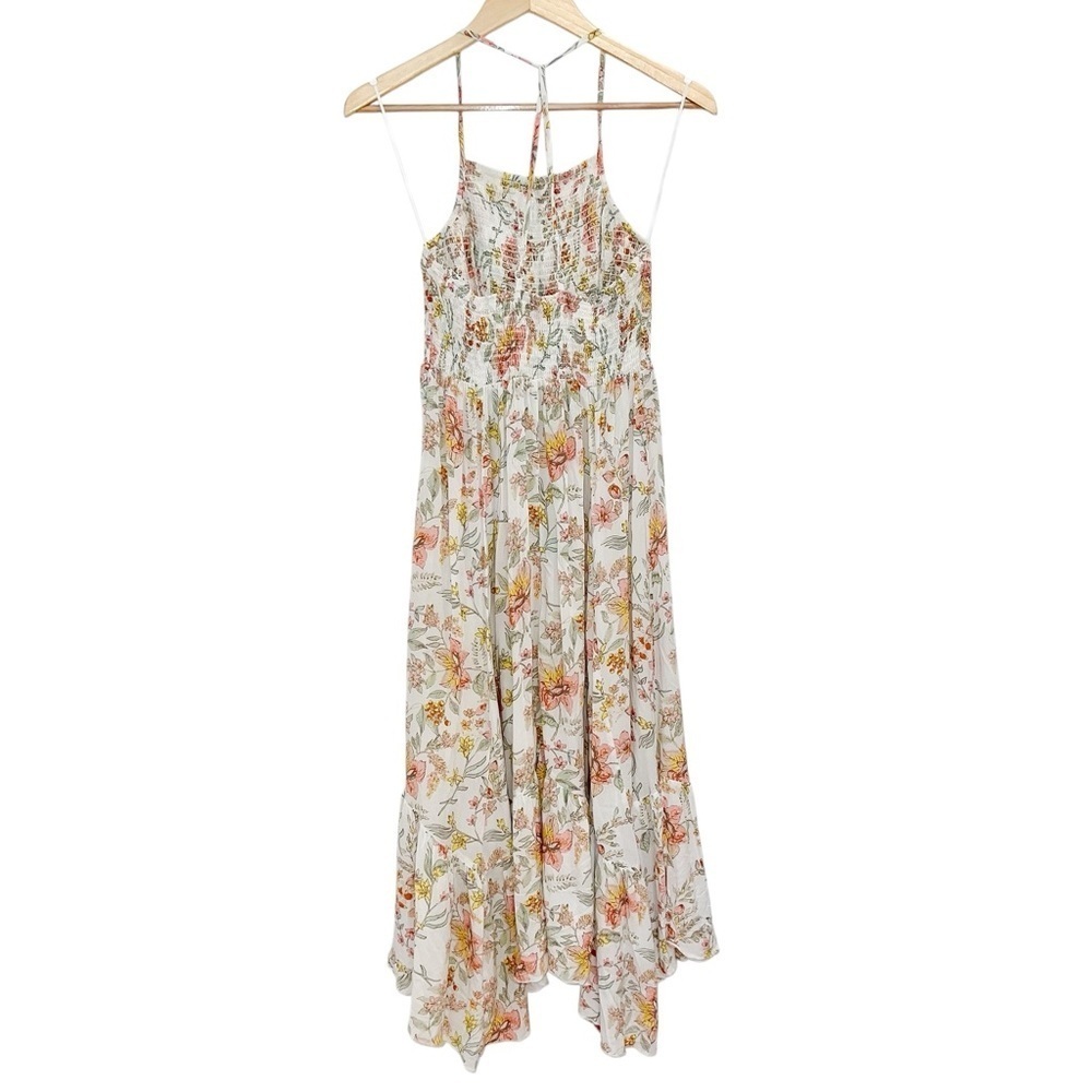 NEW Free People Heat Wave Floral Printed Maxi Dress Cream - Picture 5 of 5